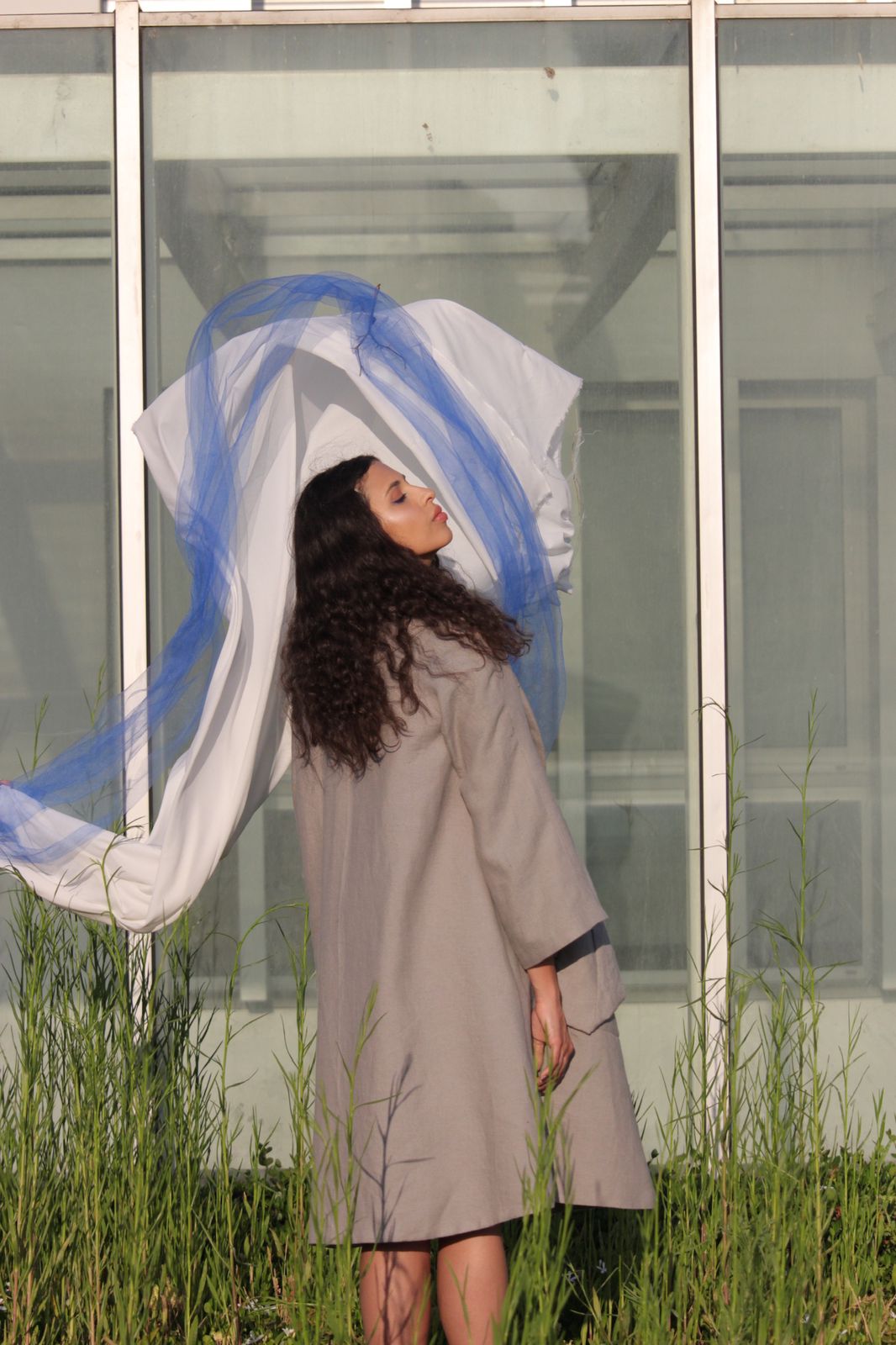 Linen Landscape - Oversized Coat