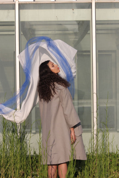 Linen Landscape - Oversized Coat